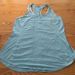 Lululemon size 10 racer back tank. Light blue